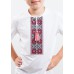 Embroidered t-shirt with short sleeves "Colours" red/white